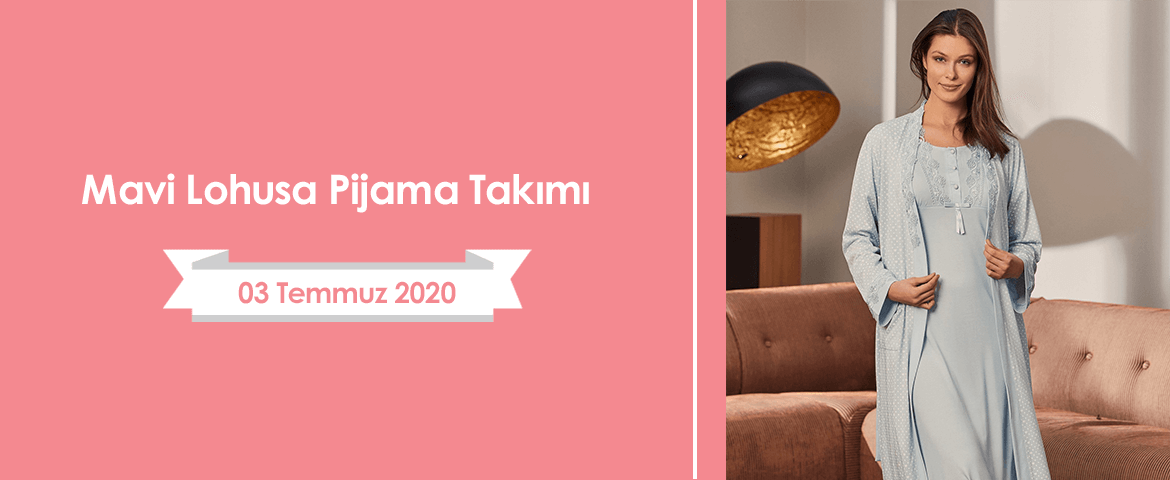 Mavi Lohusa Pijama Takımı 